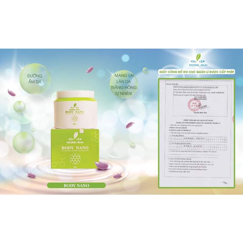 KEM BODY NANO ADORE SKIN