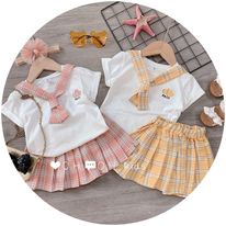 Sec Váy Thủy Thủ Cho Bé Gái (Vải Áo Cotton Tầu, Chân Váy Vải Thô Hàn)