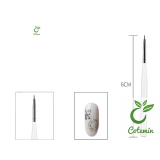Bộ cọ vẽ móng cán trắng