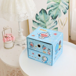 🌸𝐓𝐀̣̆𝐍𝐆 𝐐𝐔𝐀̀🌸 Tủ vải mini 2 tầng xếp gọn Doremon Doraemon