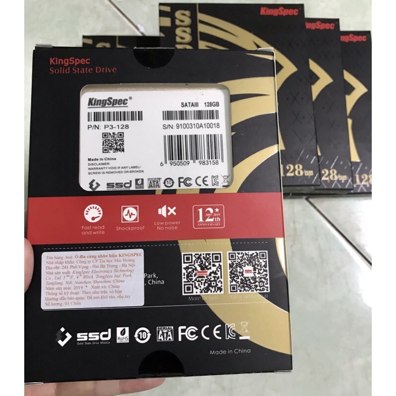Ổ cứng SSD Kingspec 128G hàng chính hãng Mai Hoàng