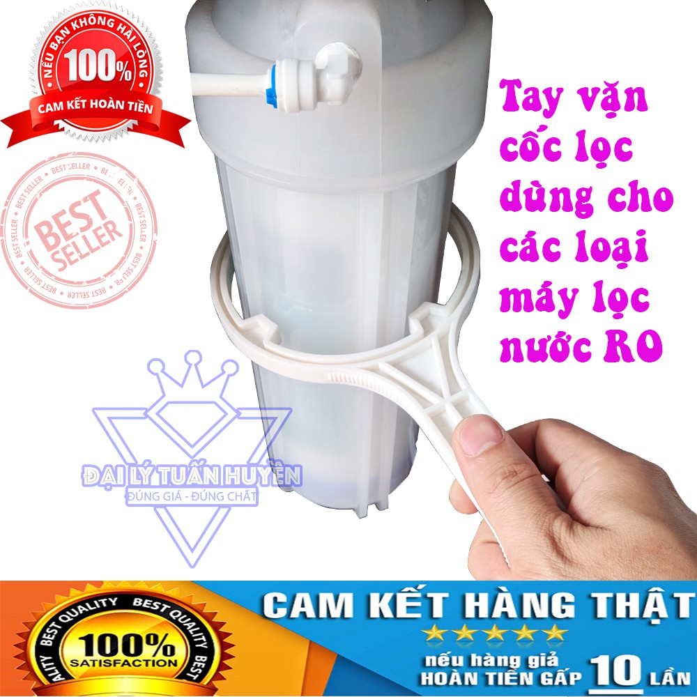 Tay gông vặn mở cốc lọc thô 123 sử dụng cho máy lọc nước RO và Nano