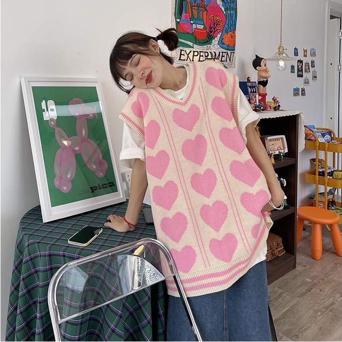 Áo Không Tay Cổ Chữ V Dáng Rộng Thiết Kế Mới Thời Trang Dành Cho Nữ