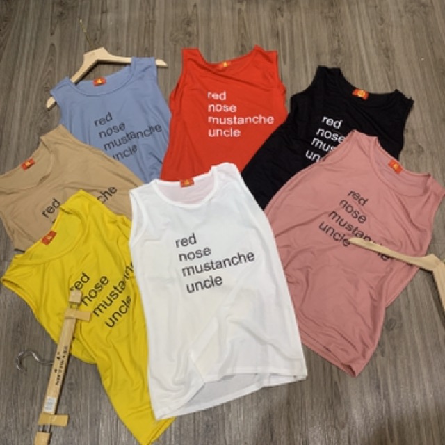 Áo phông giấy sát nách chữ RED | BigBuy360 - bigbuy360.vn