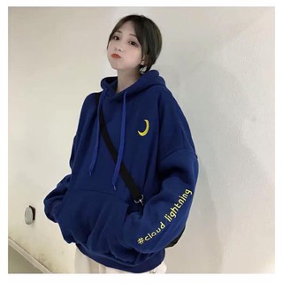 áo hoodie in hình mặt trăng