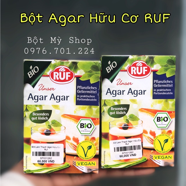 Bột Agar hữu cơ ruf
