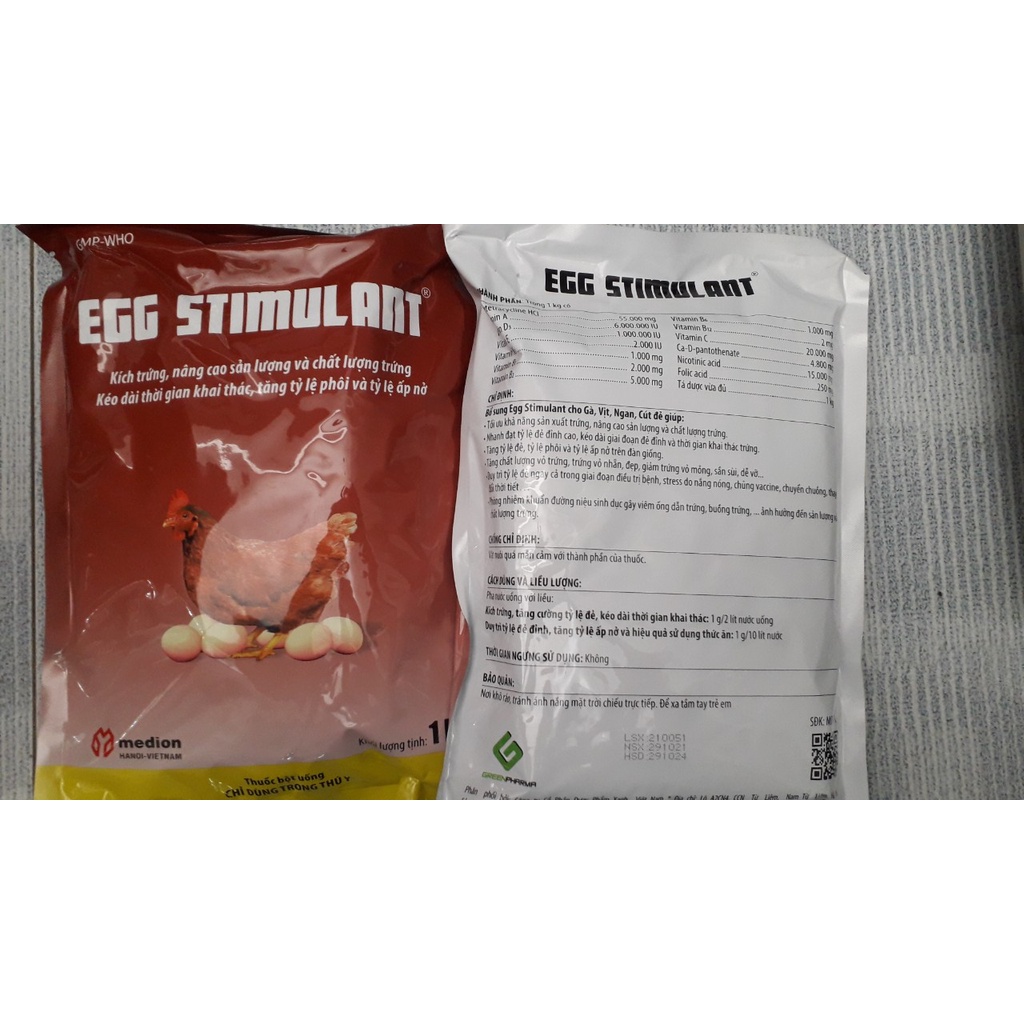 Egg stimulant kg. Cho Gà Đẻ Nhiều, Trứng To, Đều, Đẹp, kéo dài chu kỳ đẻ, bền mái, tăng tỷ lệ phôi và tỷ lệ ấp nở