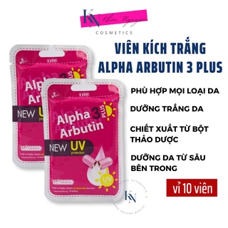 Viên kích trắng Alpha Arbutin 3 Plus vỉ 10 viên Thái Lan