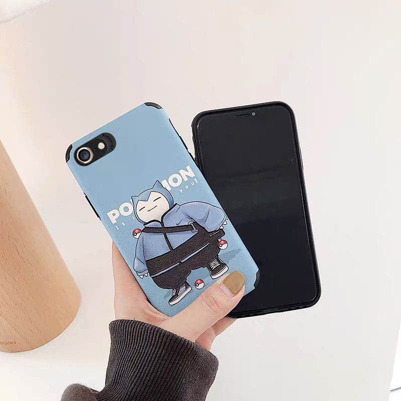 Ốp Điện Thoại Tpu Silicone Mềm Dập Nổi Hình Pokemon 3d Kèm Giá Đỡ Cho Iphone 6 6s 6plus 6s Plus 7 / 8 7plus 8plus