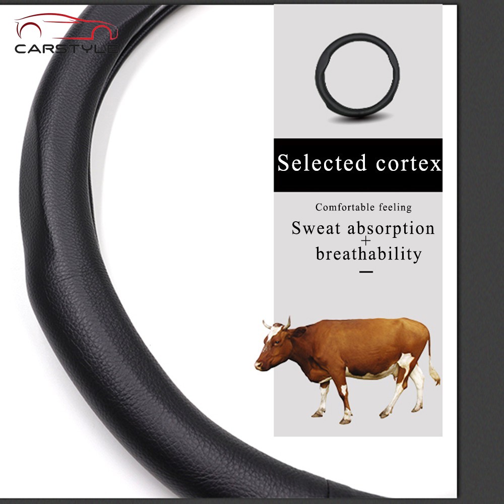 For Vinfast Bọc vô lăng da bò thật ô tô cao cấp đẹp Vinfast Fadil Vinfast Lux a2.0 Vinfast sa a Vinfast Klara S Vô Lăng Xe Ô tô