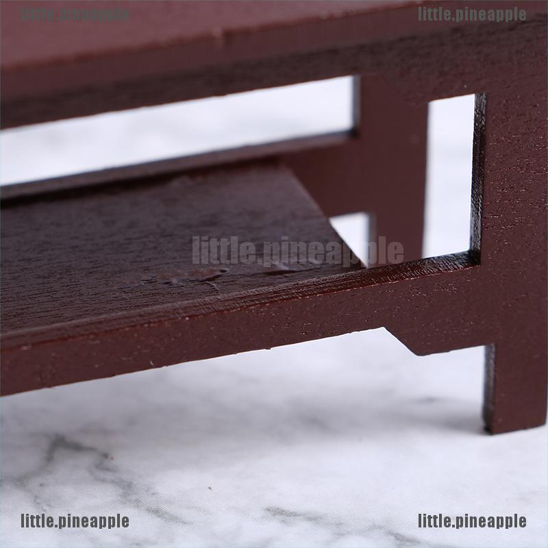 Mô hình bàn gỗ mini đồ chơi dành cho trang trí nhà búp bê DIY