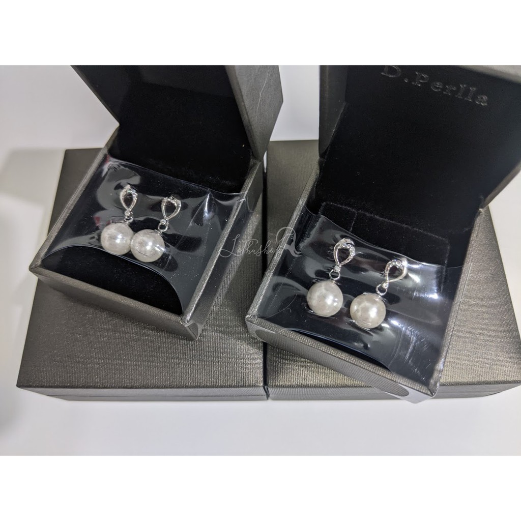 Bộ dây chuyền và khuyên tai bạc Sterling 925