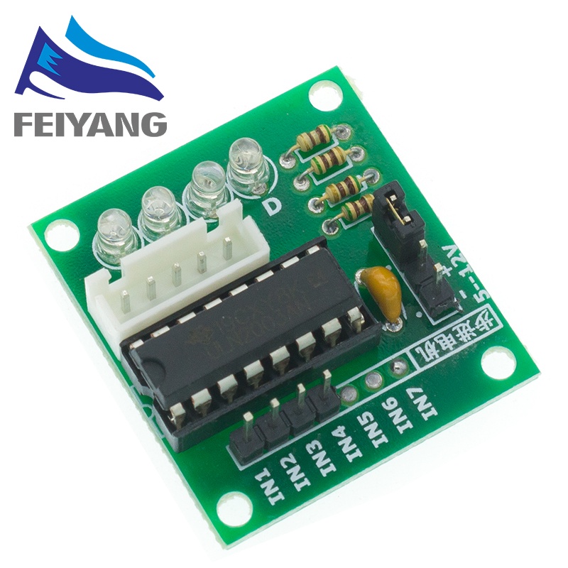 Động Cơ Bước 4 Pha 28BYJ-48-5V ULN2003 + Bảng Mạch Điều Khiển ULN2003