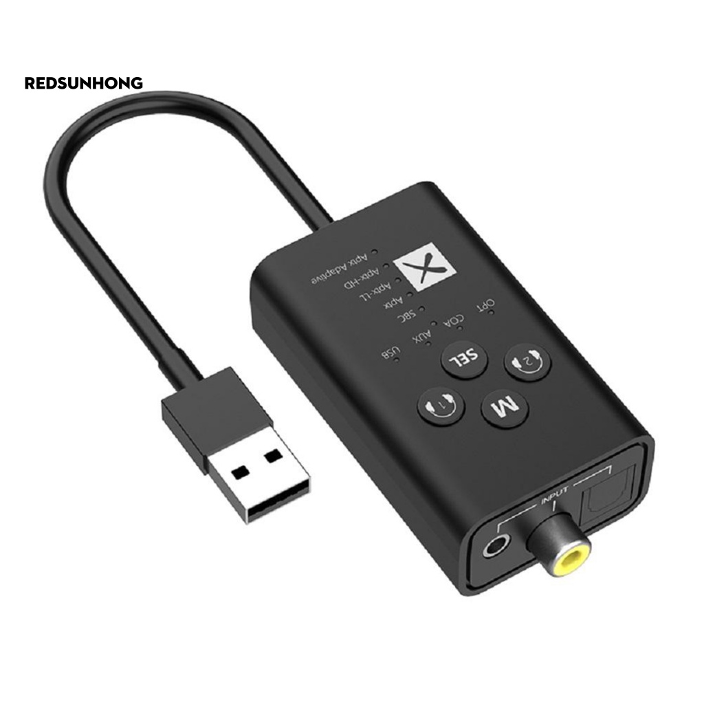 Bộ Thiết Bị Chuyển Đổi Âm Thanh Bluetooth 5.2 Sợi Đồng Trục USB AUX 2 Trong 1 Aptx