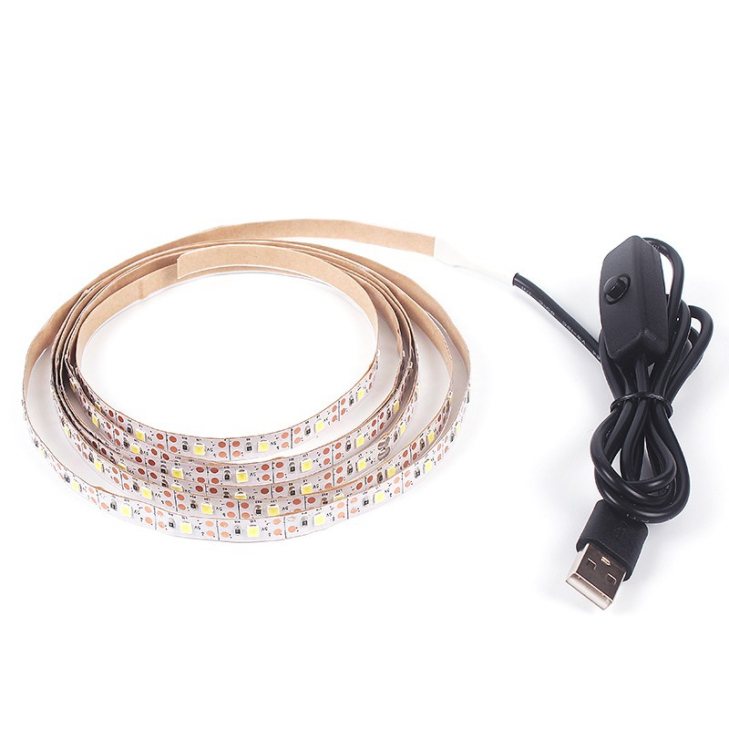 Dây Đèn LED Trang Trí 0.5m 1m 2m 2.5m 3m 4m 5m USB Ribbon 2835 Có Điều Khiển Từ Xa