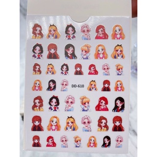 Sticker Gấu-Sticker Hoạt Hình Dán Móng-Nail