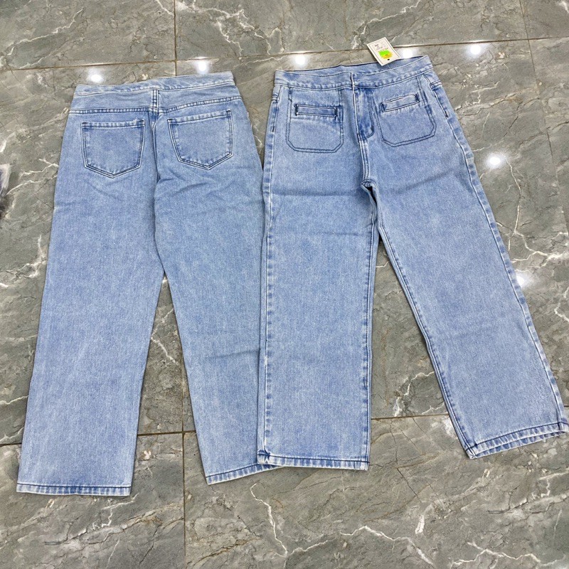 [Mã FAMAYWA giảm 10K đơn 50K] Quần bò suông 2 túi trước hót trend | BigBuy360 - bigbuy360.vn