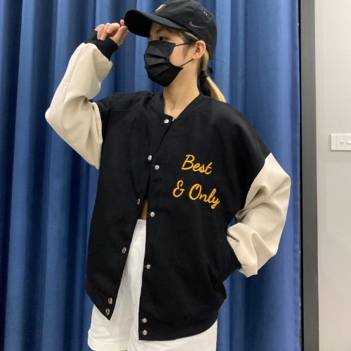 Áo khoác bomer nam nữ form rộng chất nhung lót bông 2 lớp, Varsity Jacket 23TH thêu chữ 100%. Áo bóng chày basic unisex.