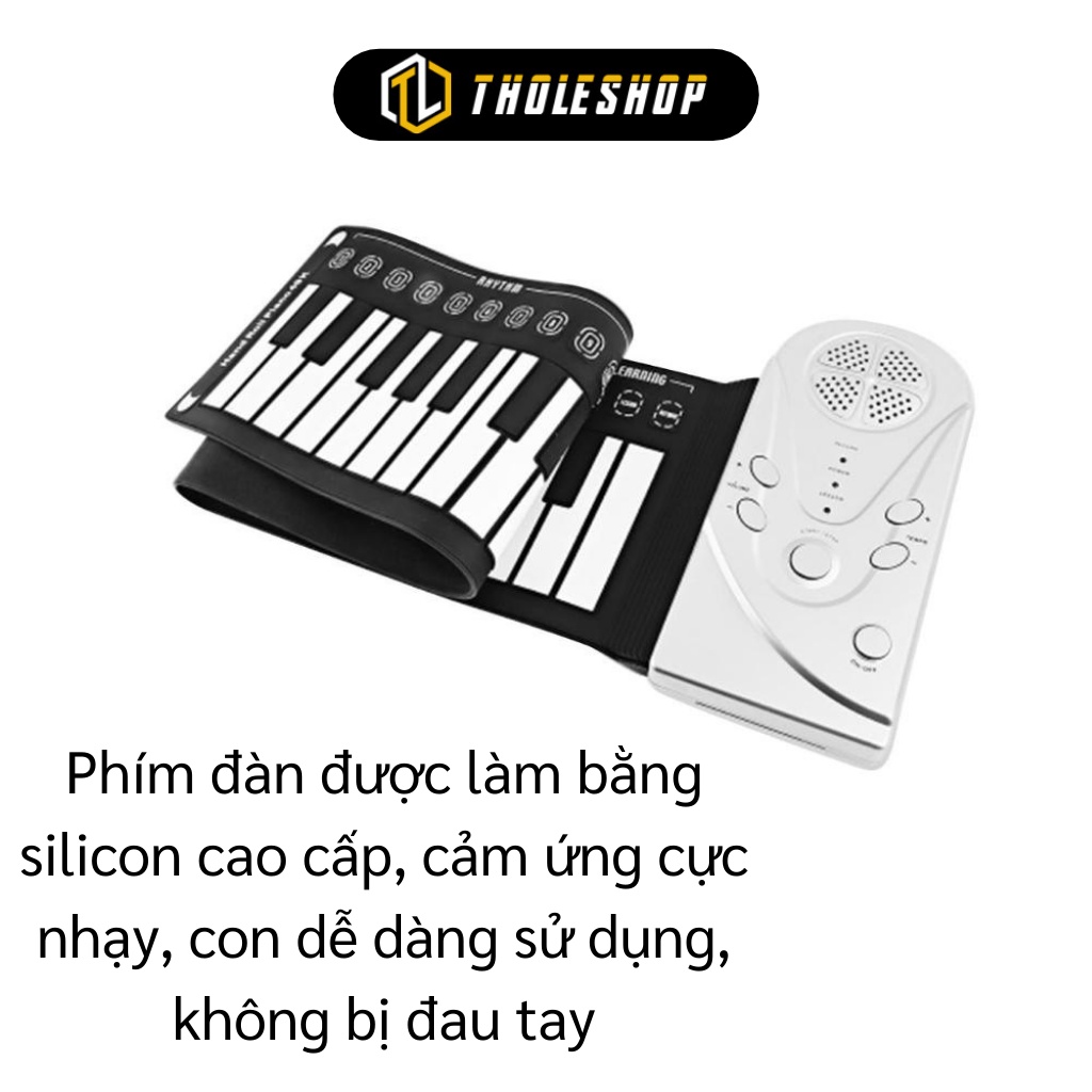 Đàn Piano Điện Tử - Bàn Phím Đàn Piano Dạng Cuộn 49 Phím Tiện Lợi, Linh Hoạt 9329