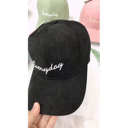 Mũ Lưỡi Trai Thêu Chữ Everyday Dành Cho Nam Và Nữ Vải  Mềm Mịn Đẹp Thời Trang