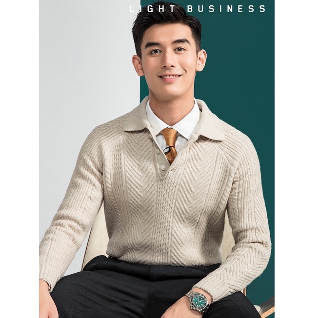 Áo Polo Len Dài Tay Cao Cấp PL1 Mùa Đông Ấm Áp