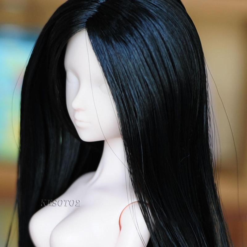 Đầu Búp Bê Nữ Tóc Dài 1 / 6 Kesoto2 Kèm Bóng Lông Dài Cho Bé 3-6 Tuổi