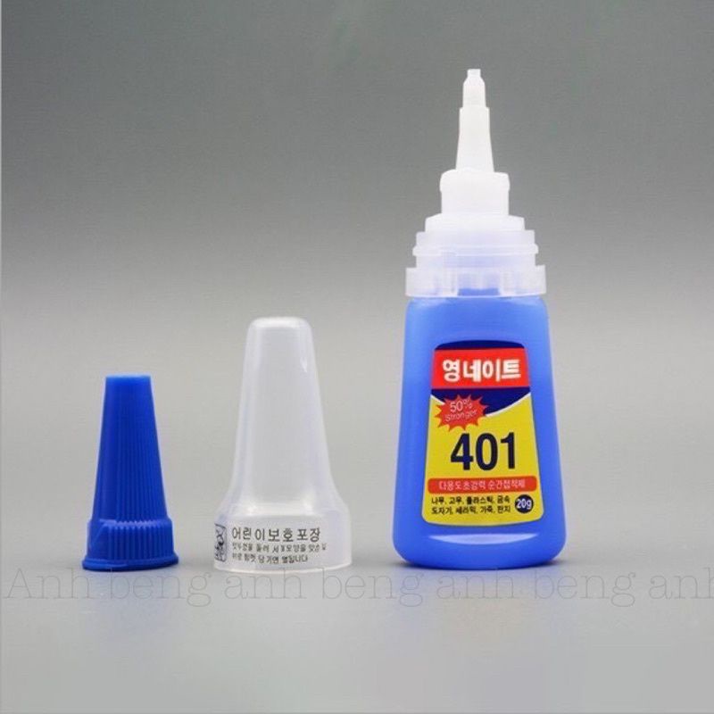 Keo 401 Keo dán móng tay, keo hàn quốc keo chính hãng keo dán móng siêu bền