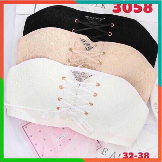 áo bra không dây chống tụt nâng ngực có dây rút mã 3058