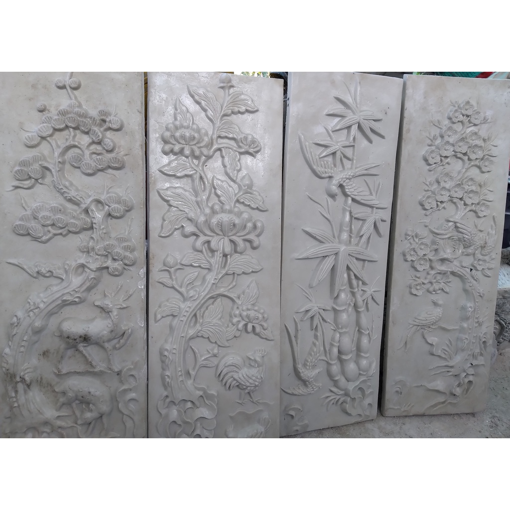 Khuôn Silicon tranh Tứ quý - xuân hạ thu đông cao 60cm-80-1000cm