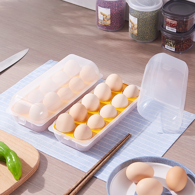 Khay đựng trứng 10 ngăn có nắp đậy