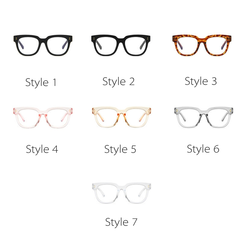 Eyeglasses Square Frame INS Computer Glasses Men Retro