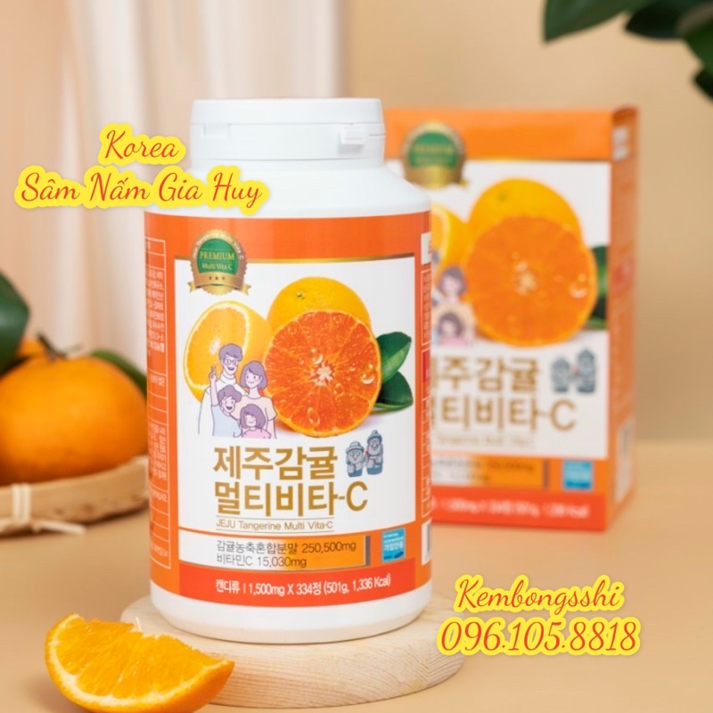 Viên Ngậm VITAMIN C JEJU Tangerine Vita C Hàn Quốc