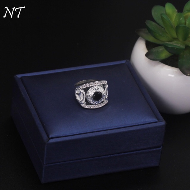 NHẪN NAM BẠC ITALY CAO CẤP 925 KHÔNG PHAI MÀU