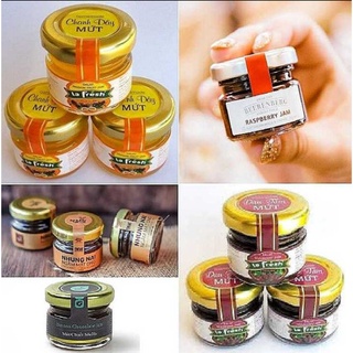 Hũ Thủy Tinh Nhỏ 30ML mẫu Trụ Tròn nắp thiếc vàng – Lọ đựng mật ong, sữa ong chúa, thực phẩm, mỹ phẩm