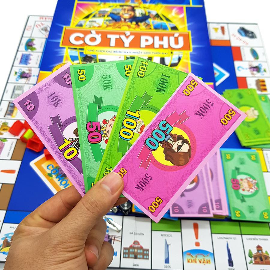 Cờ Tỷ Phú Việt Nam Chất Lượng Cao Hộp Cứng (Game Monopoly tiếng việt) 4.4 hàng loại 1