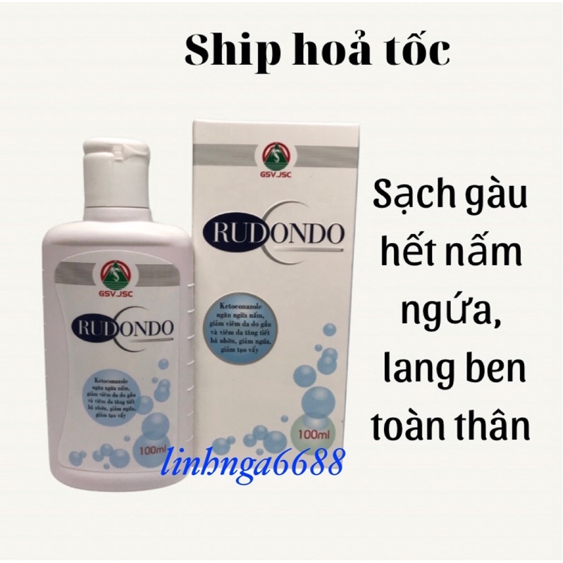 Dầu tắm gội giảm gàu, ngứa RUDONDO 100ml