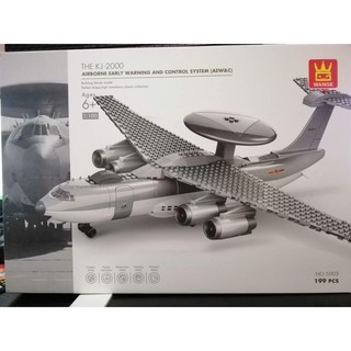 Lắp ghép Mô hình Máy bay Bộ Lắp Ghép Trực Thăng Chiến Đấu WANGE 5005 AWACS Airplane Morden Army War craft WW2 1:100
