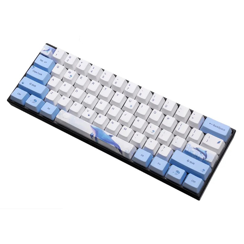 zzz Mechanical Keyboard OEM Profile DYE-SUB Keycap For GH60 GK64 72 Keys PBT Keycaps