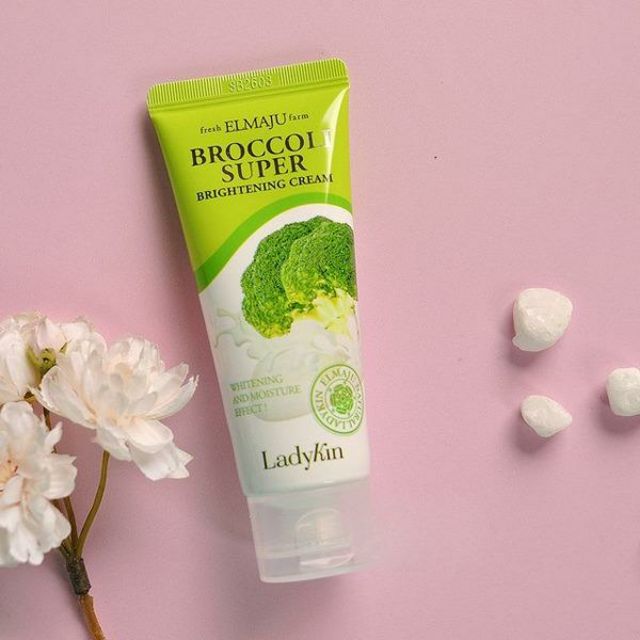 Kem Dưỡng Trắng Da Trang Điểm Bông Cải Xanh-Broccoli Super Brightening Cream LadyKin