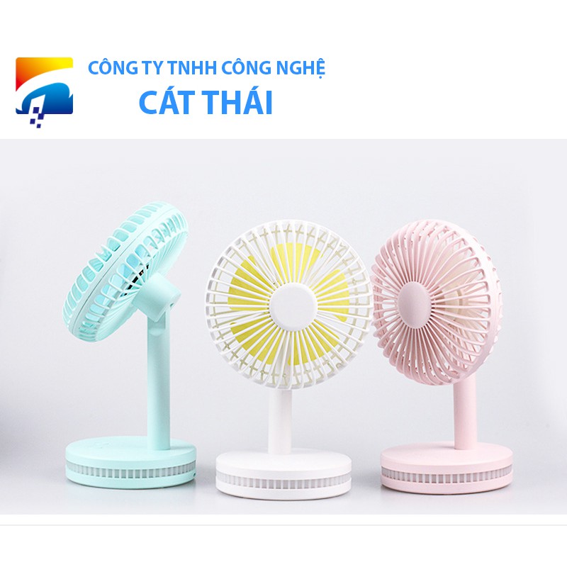 Quạt máy mini ML-115 ,3 mức gió có đèn, gió mạnh, không tiếng ồn, đèn lãng mạn, hình thức quạt đèn ngủ