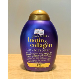 Dầu xả Thick & Full Biotin & Collagen 385mL