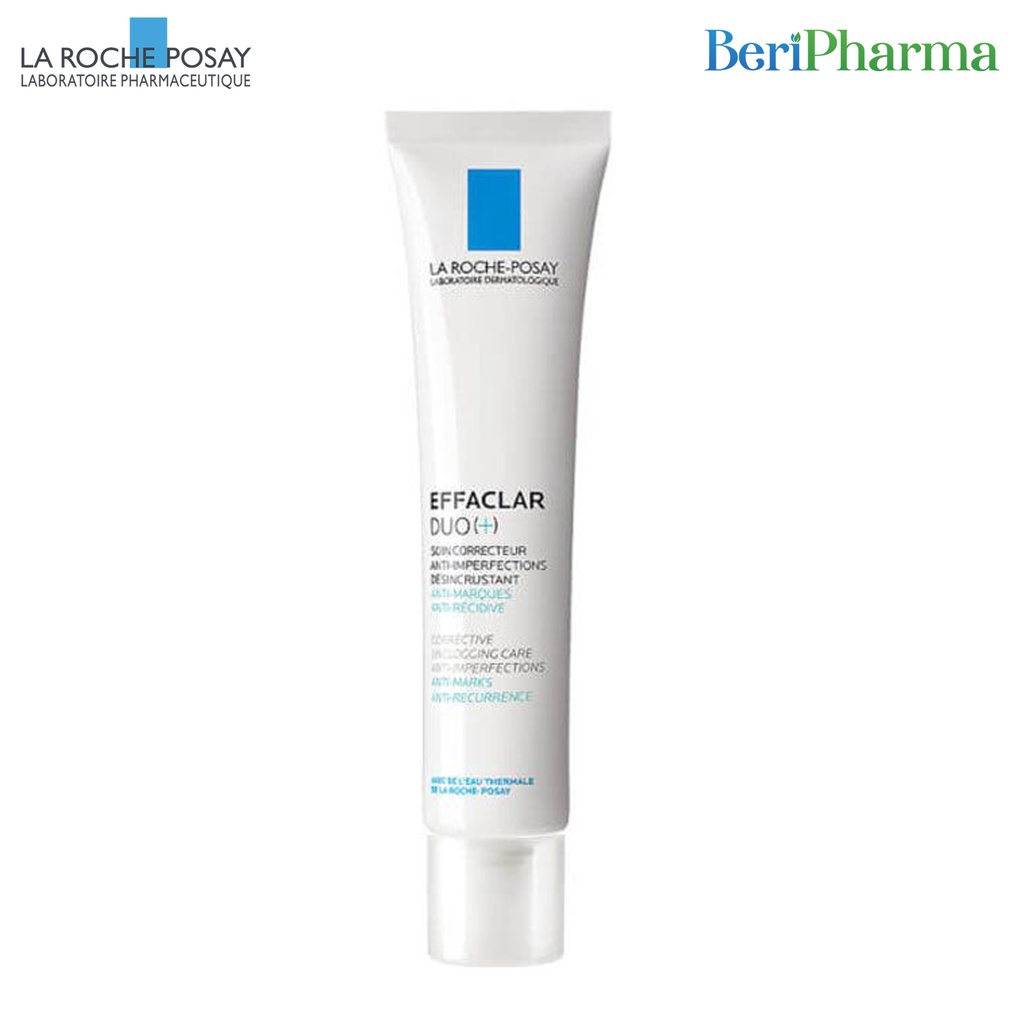 La Roche-Posay Kem Dưỡng Giúp Giảm Mụn, Thông Thoáng Lỗ Chân Lông, Ngừa Thâm Do Mụn Effaclar Duo+ 40ml