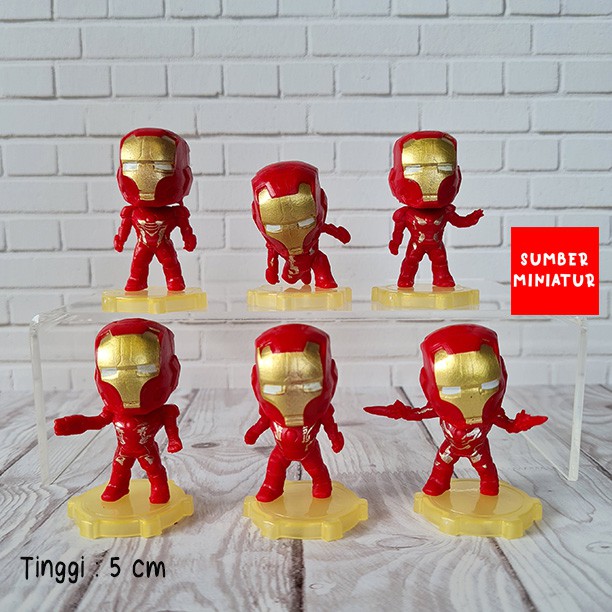 Bộ Mô Hình Nhân Vật Hoạt Hình Iron Man Chibi Topper Avenger Im106