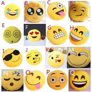 The backrest pillow with cute expression design is interesting