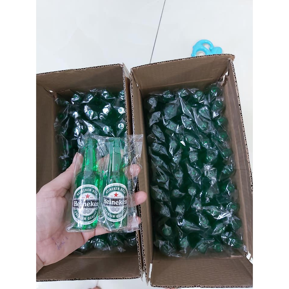 Phụ kiện bánh kem  Chai heniken trang trí - trang trí bánh