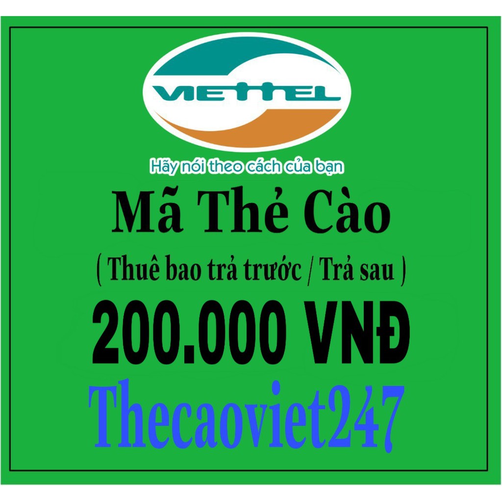 Thẻ Viettel 200k