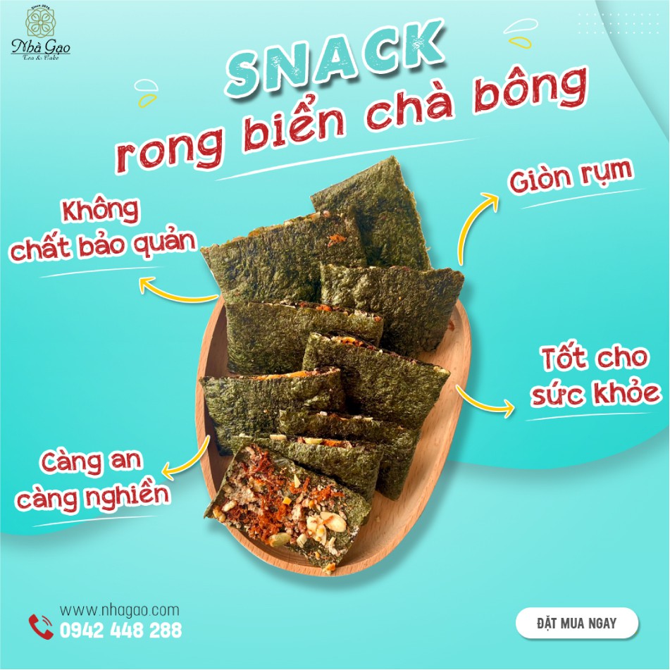 Snack rong biển chà bông nhà gạo - ảnh sản phẩm 3