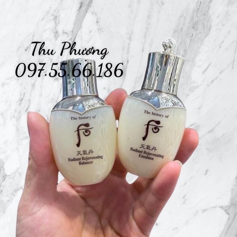 Cặp hoa hồng sữa dưỡng tái sinh whoo hwa hyun 25ml