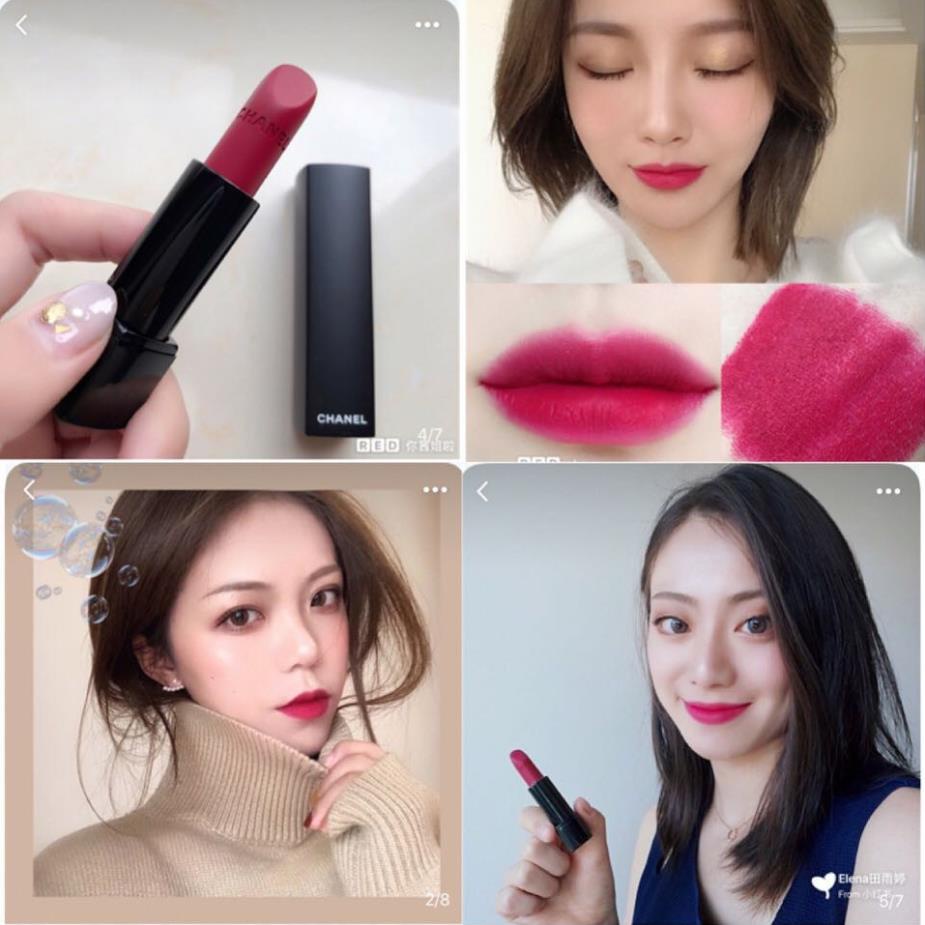 Son chanel Rouge Allure Velvet Extreme, son thỏi lì chanel chính hãng cho cảm giác mềm mịn như nhung, etudehouse