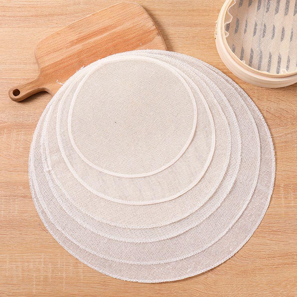 Tấm Vải Cotton Lót Nồi Hấp Bánh Bao Hình Tròn Tiện Dụng